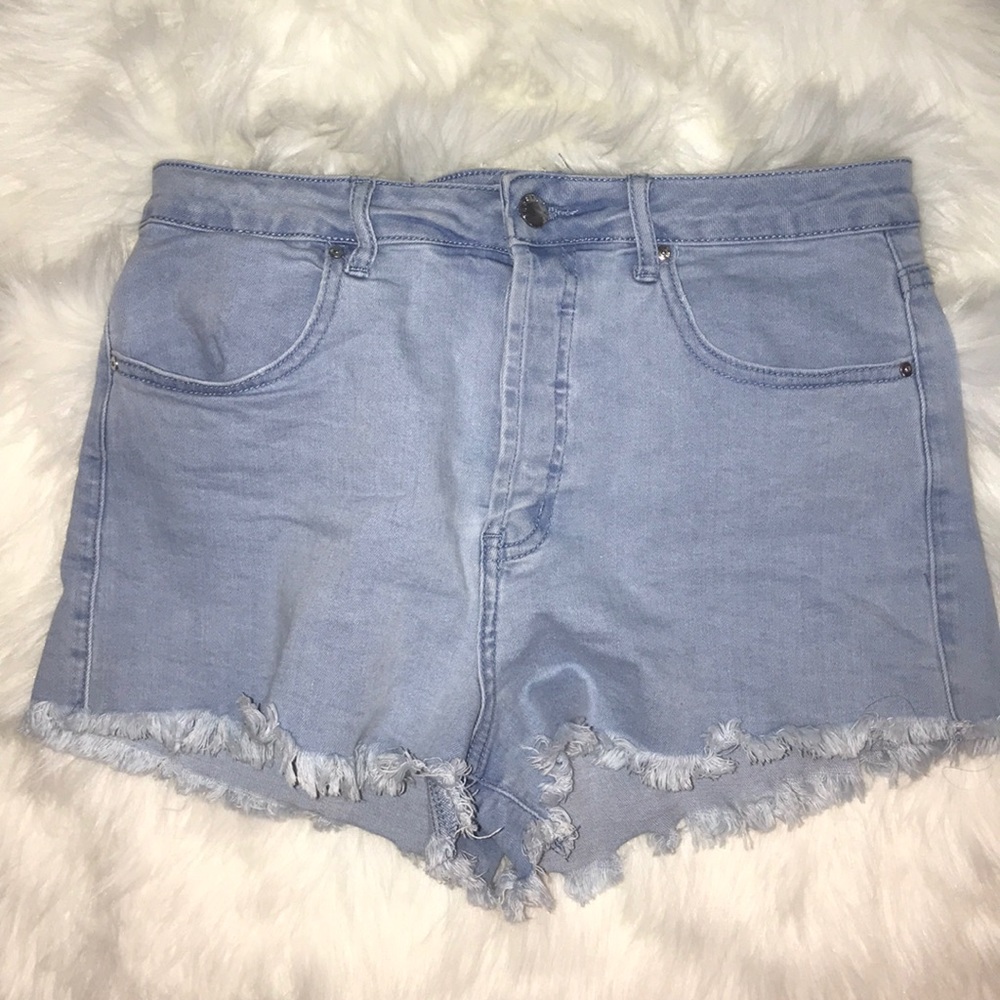 F21 High-Waisted Denim Shorts!